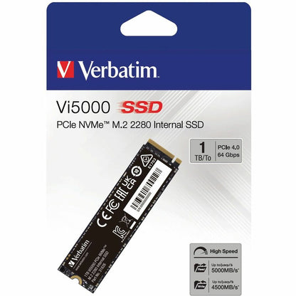 Verbatim America LLC 1TB Vi5000 PCIe NVMe M.2 2280 Internal SSD