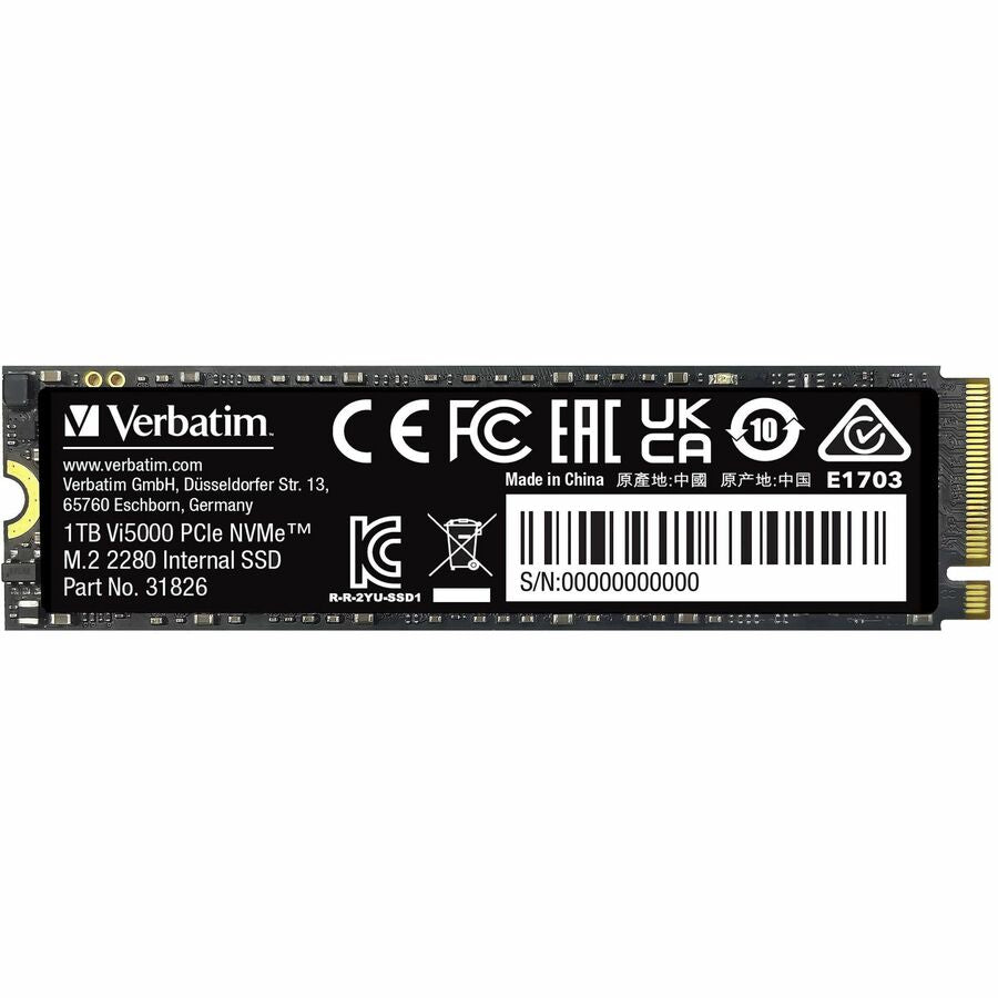 Verbatim America LLC 1TB Vi5000 PCIe NVMe M.2 2280 Internal SSD