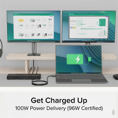 Plugable Thunderbolt 4 Dock with 100W Charging, Thunderbolt Certified