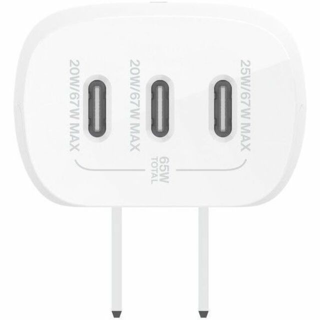 Belkin BoostCharge 67W USB-C Wall Charger with 3 Ports - Fast Charging for iPhone, Samsung, and Laptops