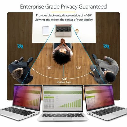 StarTech.com 15.6-inch Gold Laptop Privacy Screen with Reversible Filter and Blue Light Reduction