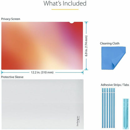 StarTech.com 14-inch 16:9 Laptop Privacy Screen with Reversible Gold & Matte Filter