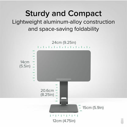 Plugable Magnetic Tablet Stand for iPad Air & iPad Pro 11" – Adjustable Aluminum Holder with N52 Magnets and Anti-Slip Padding