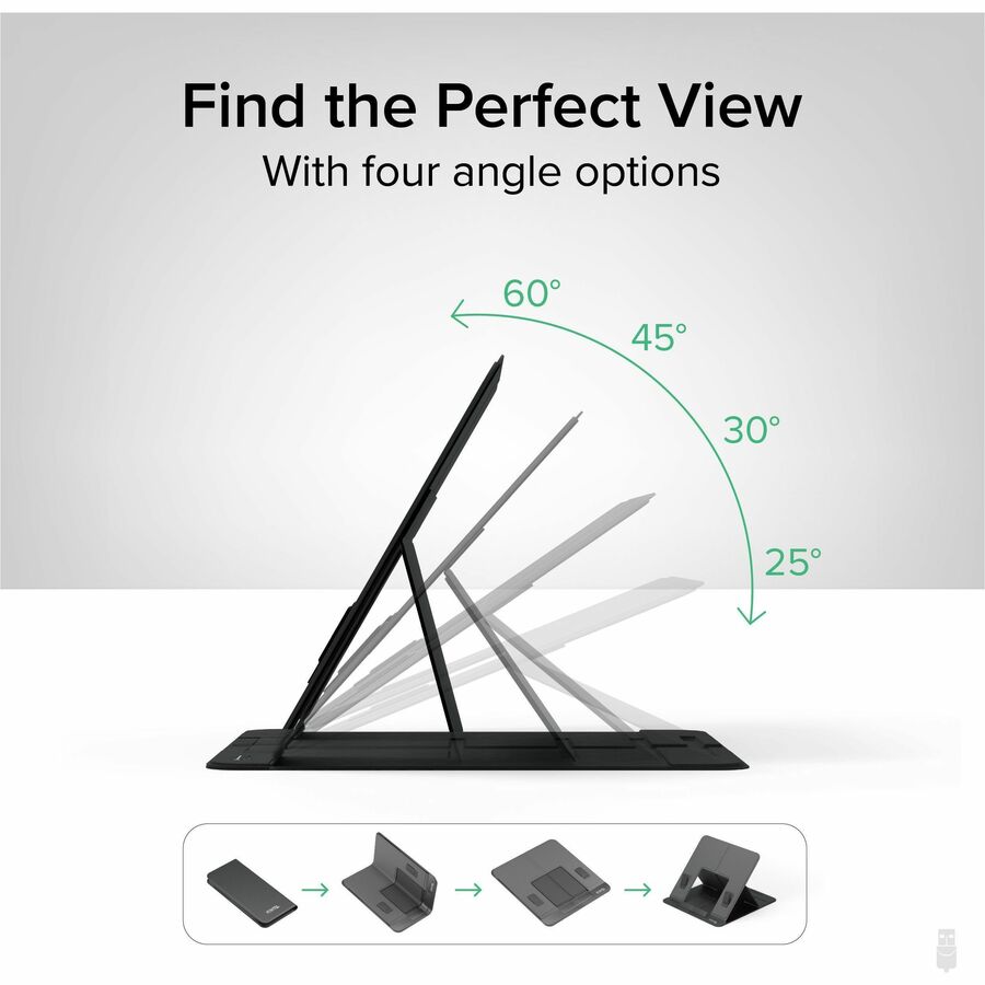Plugable PT-STANDX Portable Adjustable Laptop and Tablet Stand for Travel and Home Use