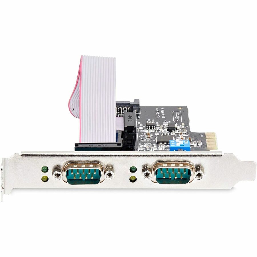 StarTech.com 2-Port Serial PCIe Card - Dual RS-232/RS-422/RS-485 Communication Adapter for Desktop and SFF Systems