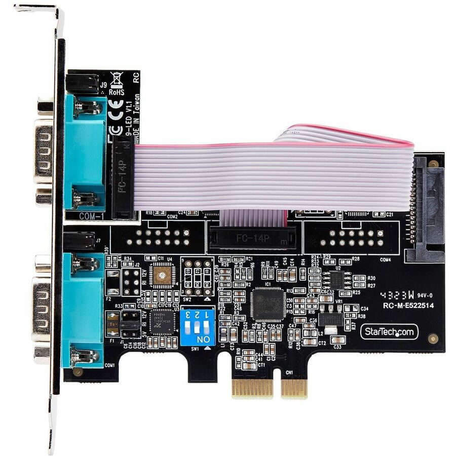 StarTech.com 2-Port Serial PCIe Card - Dual RS-232/RS-422/RS-485 Communication Adapter for Desktop and SFF Systems