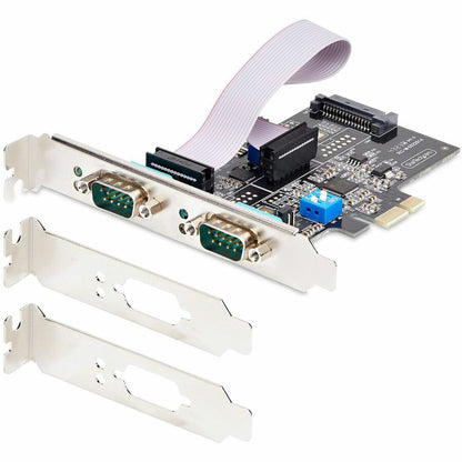 StarTech.com 2-Port Serial PCIe Card - Dual RS-232/RS-422/RS-485 Communication Adapter for Desktop and SFF Systems