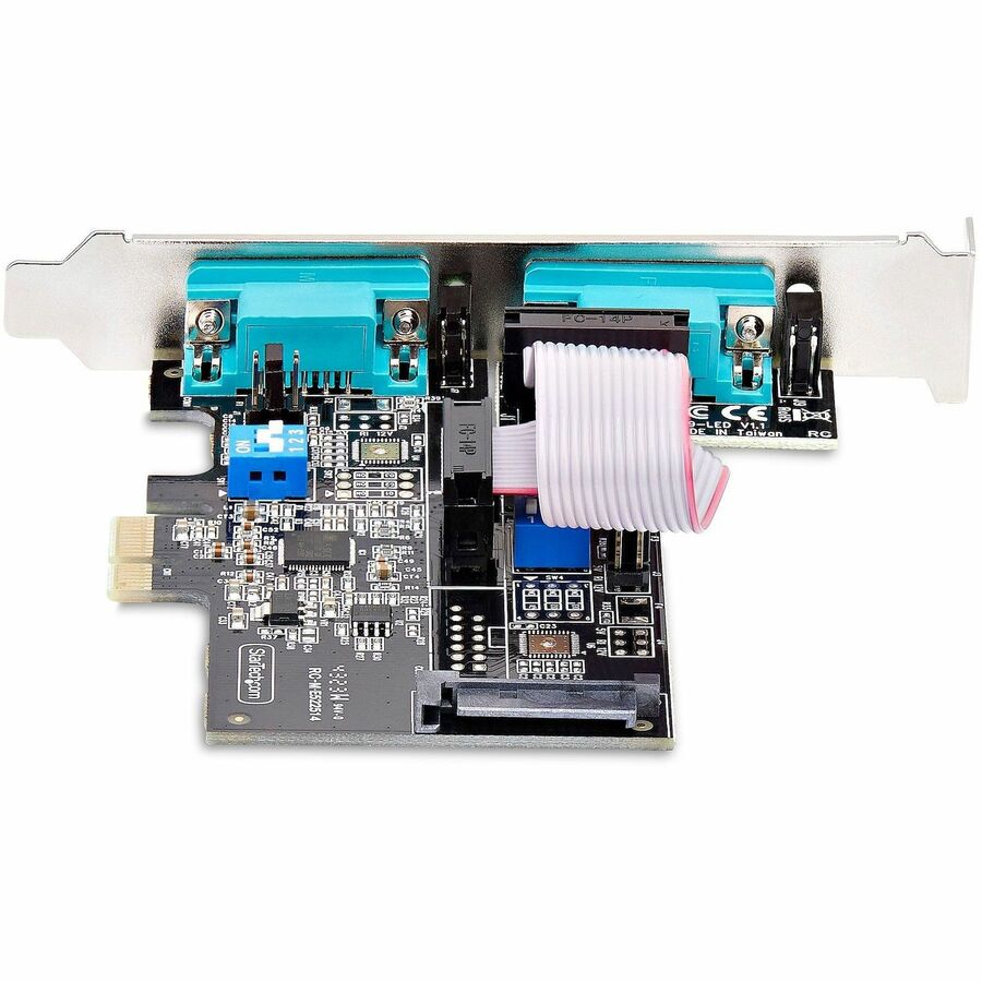 StarTech.com 2-Port Serial PCIe Card - Dual RS-232/RS-422/RS-485 Communication Adapter for Desktop and SFF Systems
