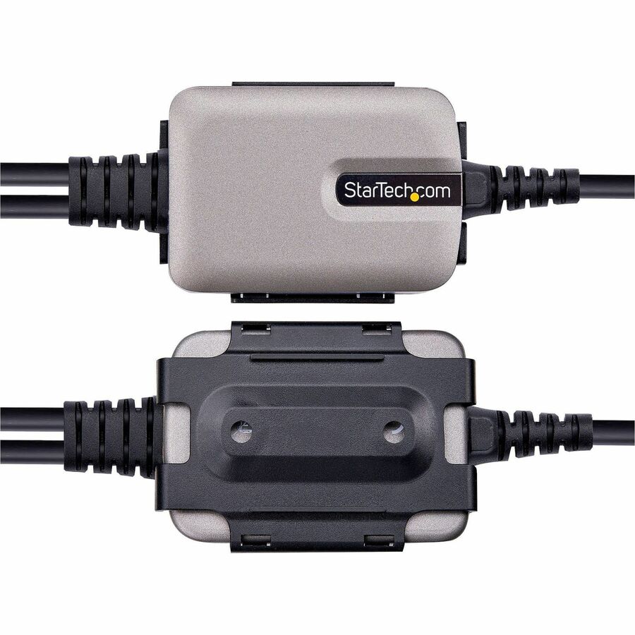 StarTech.com 2ft USB to Serial Adapter Cable with Dual RS-232 Ports and COM Retention - Supports Windows, macOS, Linux