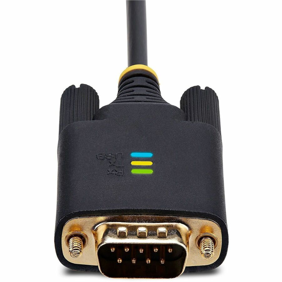 StarTech.com 13ft USB to Serial Adapter Cable with Dual RS-232 Ports and COM Retention