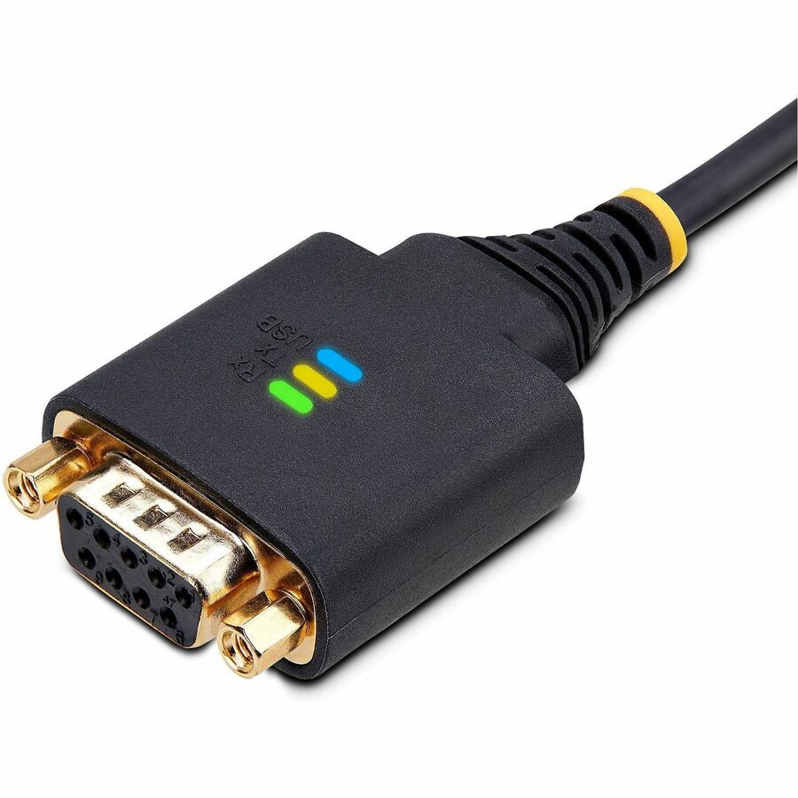 StarTech.com 10ft USB to RS-232 Null Modem Serial Adapter Cable with COM Retention - FTDI Chipset
