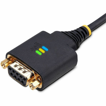 StarTech.com 10ft USB to RS-232 Null Modem Serial Adapter Cable with COM Retention - FTDI Chipset