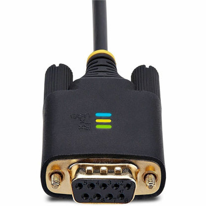StarTech.com 3ft USB to RS-232 Null Modem Serial Adapter Cable with COM Retention - FTDI Chipset