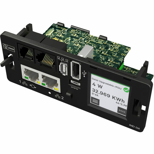 Vertiv Geist VP5N31A1 Switched Rack PDU with Next-Generation IMD – 30A, 208V, 1U, 12 C13/C19 Receptacles, NEMA L6-30P Plug