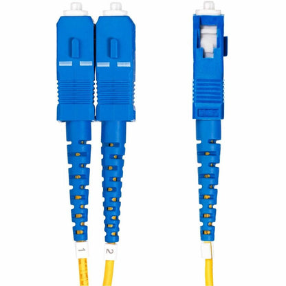 StarTech.com 3m LC to SC Duplex OS2 Single Mode Fiber Optic Cable - 100Gbps, Low Loss, LSZH Jacket
