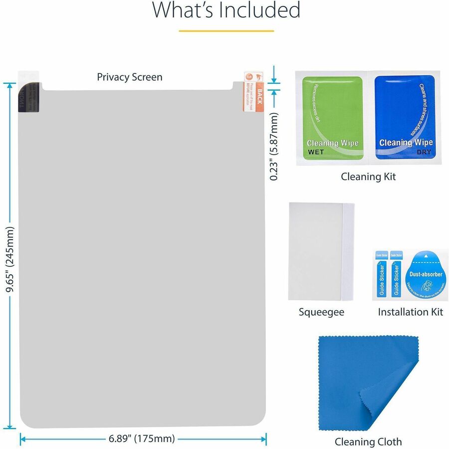 StarTech.com 11-inch iPad Pro Privacy Screen Filter with Micro-louver Technology