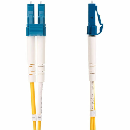 StarTech.com 25m LC to SC OS2 Single Mode Duplex Fiber Optic Patch Cable - 100G, Low Insertion Loss, LSZH