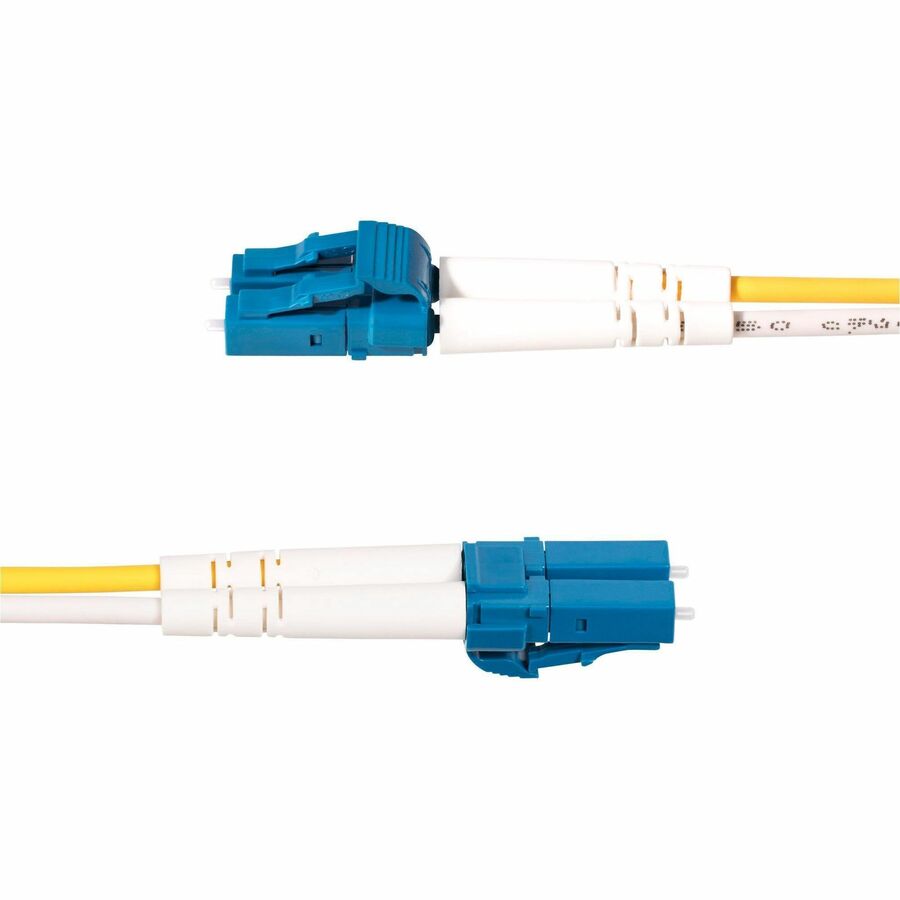 StarTech.com 25m LC to SC OS2 Single Mode Duplex Fiber Optic Patch Cable - 100G, Low Insertion Loss, LSZH