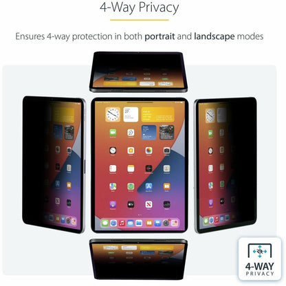 StarTech.com 4-Way Privacy Screen Filter for 12.9-inch iPad Pro (3rd Generation and Up) with Touch Support