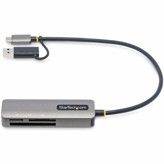StarTech.com USB 3.0 Multi-Media Card Reader with SD, microSD, and CompactFlash Slots – External USB-C & USB-A Connectivity