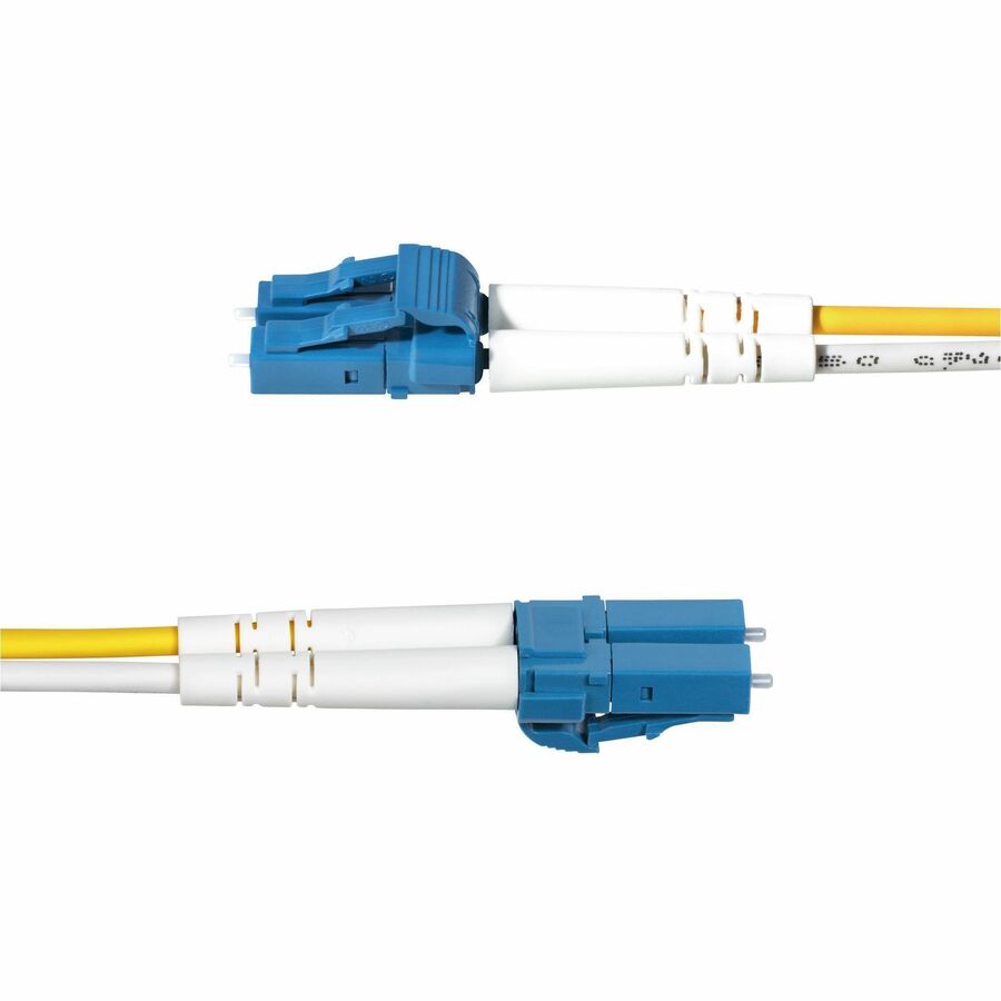 StarTech.com 5m LC to LC OS2 Single Mode Duplex Fiber Optic Cable - 100Gbps, Low Loss, LSZH Jacket