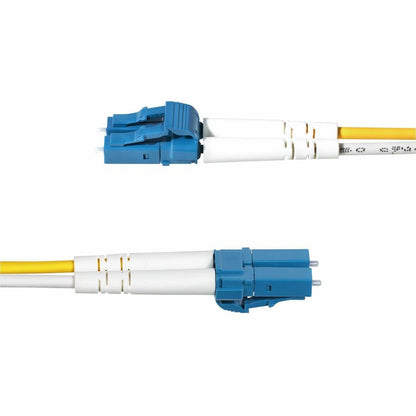 StarTech.com 8m LC to LC OS2 Single Mode Duplex Fiber Optic Patch Cable, 9/125, 100 Gbps — Low Loss, LSZH Jacket