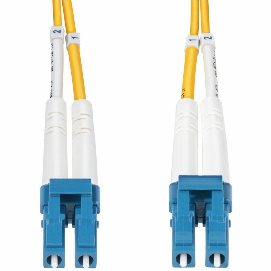 StarTech.com 8m LC to LC OS2 Single Mode Duplex Fiber Optic Patch Cable, 9/125, 100 Gbps — Low Loss, LSZH Jacket