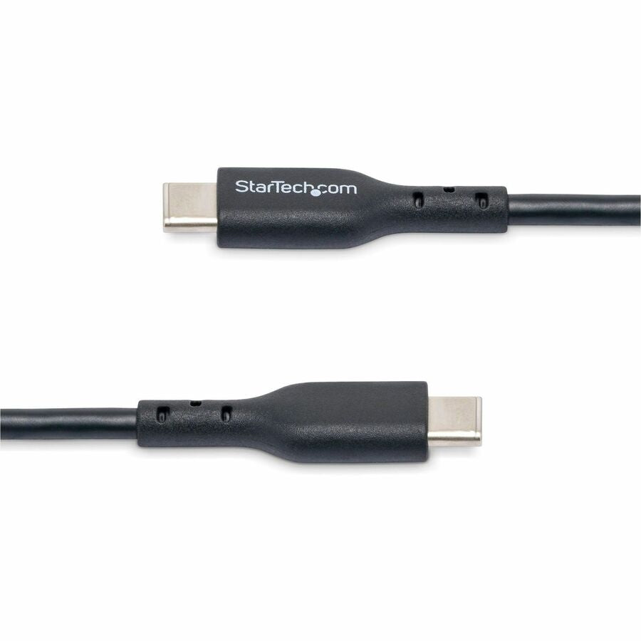 StarTech.com 1m USB Type-C Charging and Data Transfer Cable - 60W Power Delivery, 3A, TPE Jacket, Black