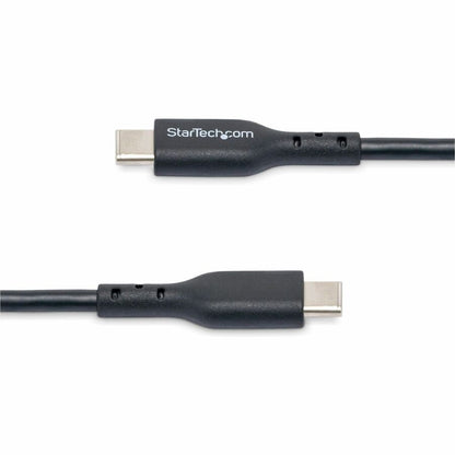 StarTech.com 1m USB Type-C Charging and Data Transfer Cable - 60W Power Delivery, 3A, TPE Jacket, Black