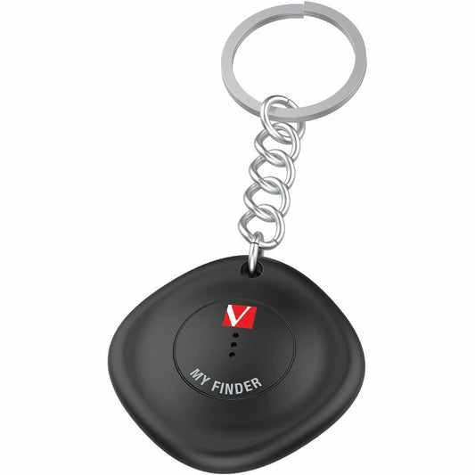Verbatim My Finder Bluetooth Tracker 1 Pack - Black | Asset & Item Locator with Apple Find My Compatibility