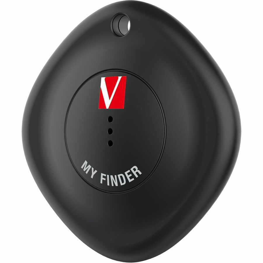 Verbatim My Finder Bluetooth Tracker 1 Pack - Black | Asset & Item Locator with Apple Find My Compatibility