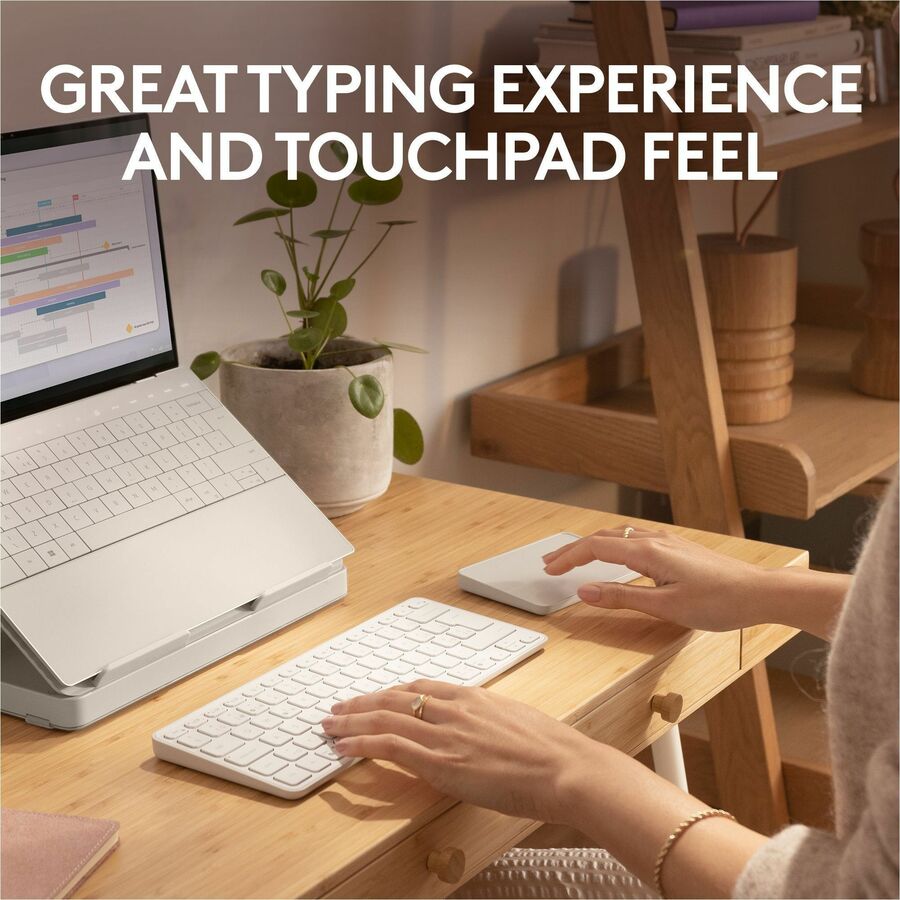 Logitech Casa Pop-Up Desk Work From Home Kit with Laptop Stand for 10 to 17-Inch Laptops - Nordic Calm