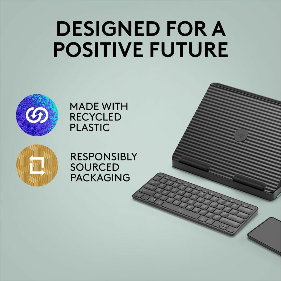 Logitech Casa Pop-Up Desk Work From Home Kit with Laptop Stand for 10-17 Inch Laptops and MacBooks