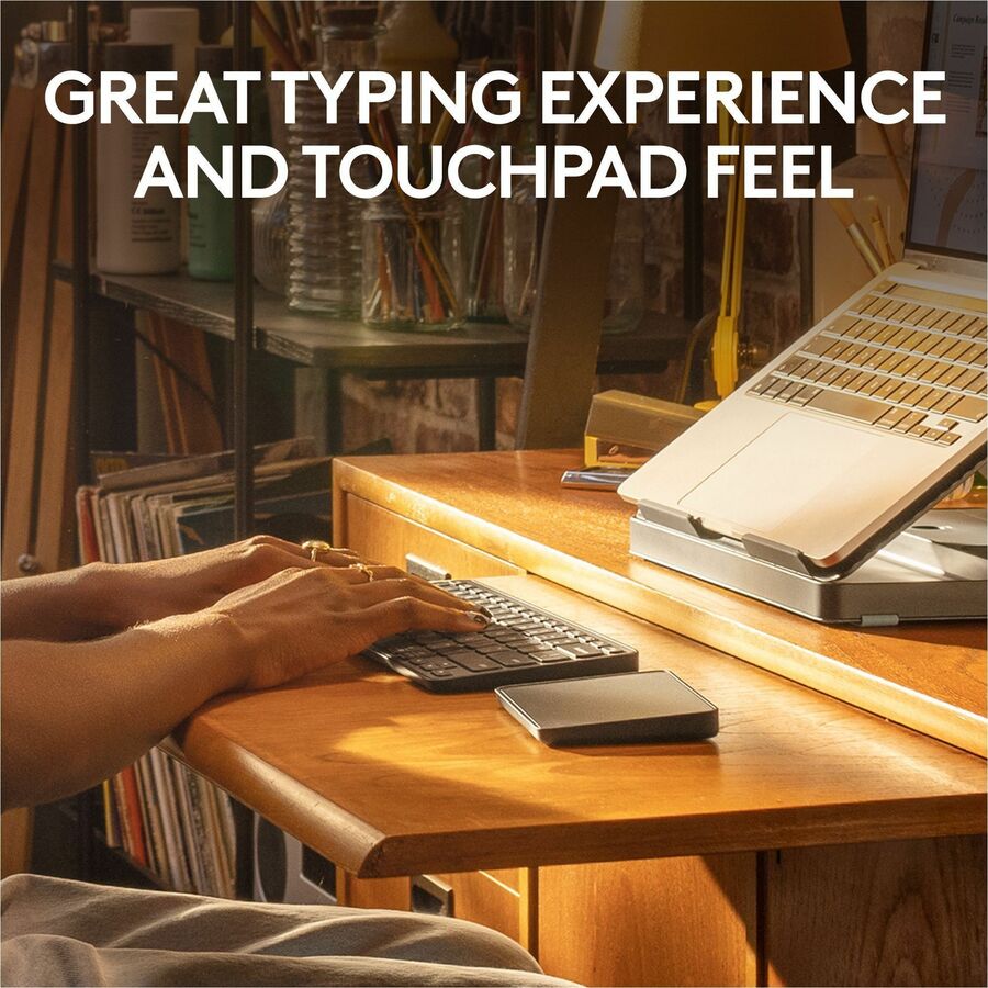 Logitech Casa Pop-Up Desk Work From Home Kit with Laptop Stand for 10-17 Inch Laptops and MacBooks