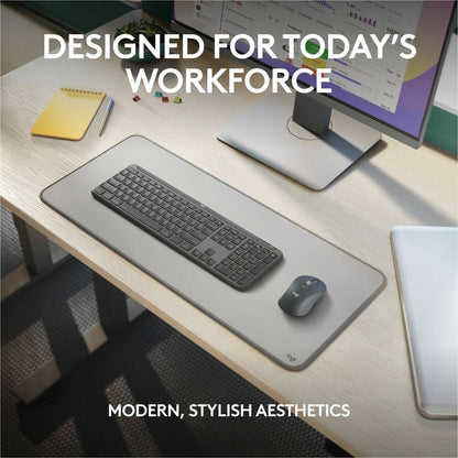 Logitech Signature Slim MK955 Wireless Keyboard and Mouse Combo for Business - Quiet, Secure, Multi-Device Connectivity in Graphite