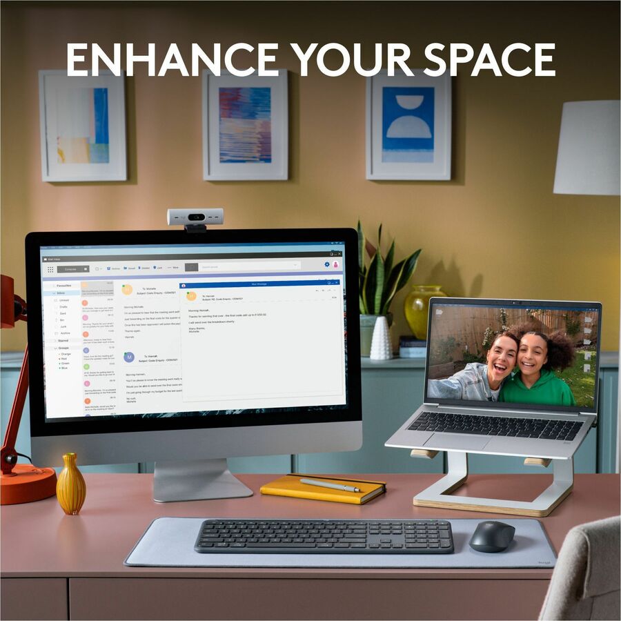 Logitech Signature Slim K950 Wireless Keyboard - Graphite, Quiet, Multi-Device Bluetooth Connectivity