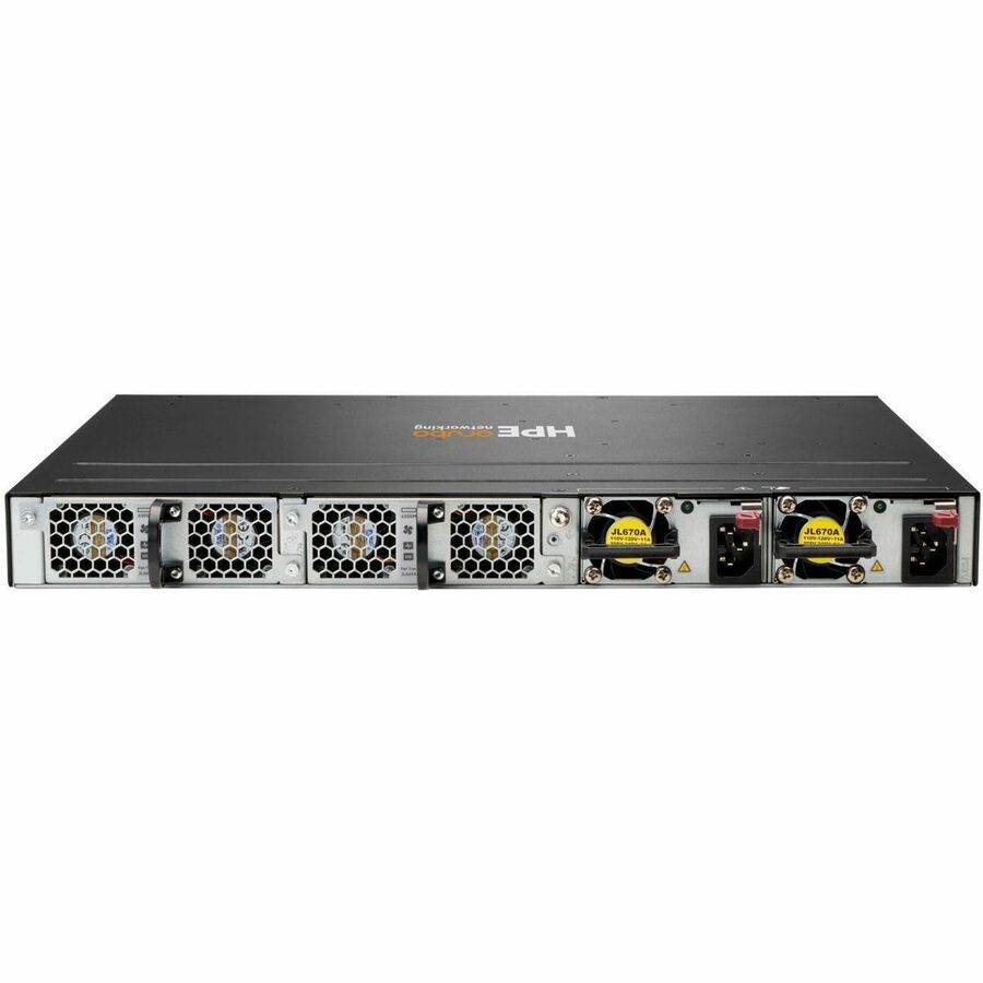 Hewlett Packard Enterprise Aruba CX 6300 Ethernet Switch S3L76A – 48 Ports, 25GbE, PoE, Modular, Managed Network Switch