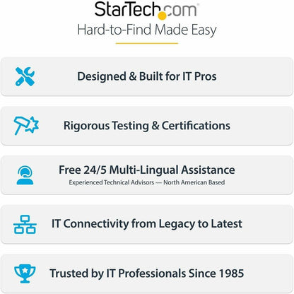 StarTech.com VDSL2 Ethernet Extender Kit VDSLLANEXTENDER1G for Long-Range Network Extension up to 0.6 miles