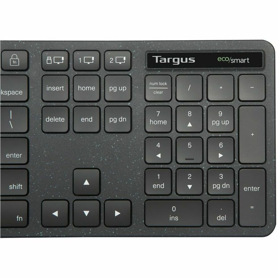 Targus Full-Size Wireless EcoSmart Keyboard with Antimicrobial Protection