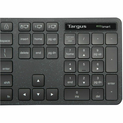 Targus Full-Size Wireless EcoSmart Keyboard with Antimicrobial Protection
