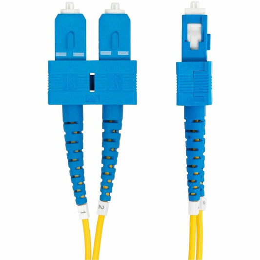 StarTech.com 1m SC to SC OS2 Single Mode Duplex Fiber Optic Patch Cable - 40G/100G, Low Loss, LSZH Jacket