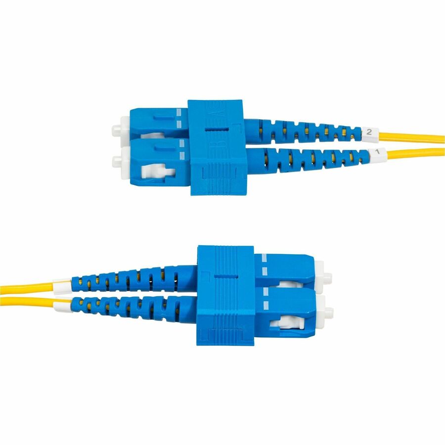 StarTech.com 3m SC to SC OS2 Single Mode Duplex Fiber Optic Patch Cable - 40G/100G, Low Loss, LSZH Jacket
