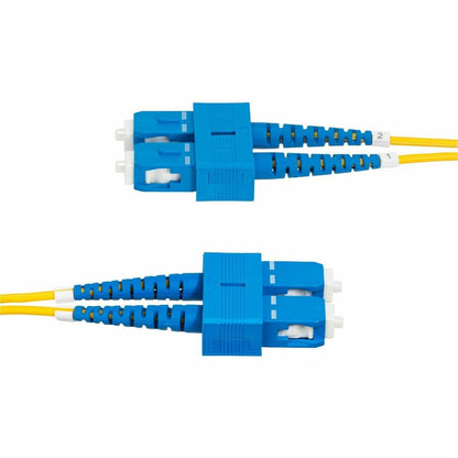 StarTech.com 3m SC to SC OS2 Single Mode Duplex Fiber Optic Patch Cable - 40G/100G, Low Loss, LSZH Jacket