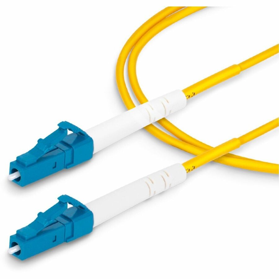 StarTech.com 1m LC to LC (UPC) OS2 Single Mode Simplex Fiber Optic Cable - 40G/100G Compatible, Low Loss, LSZH Jacket