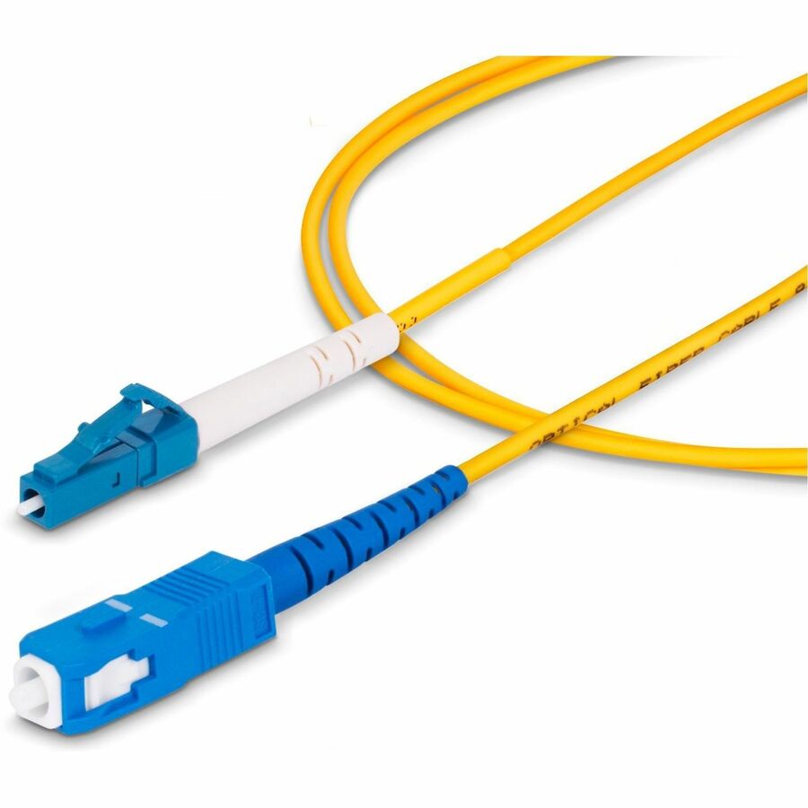 StarTech.com 15m (49.2ft) LC to SC OS2 Single Mode Fiber Optic Patch Cable - Low Loss, LSZH Jacket, 40G/100G Capable