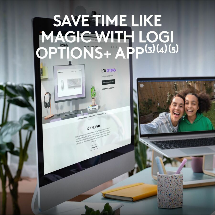 Logitech Signature Slim K950 Wireless Keyboard – Off White, Multi-Device Bluetooth Connectivity, Quiet Laptop-Style Typing