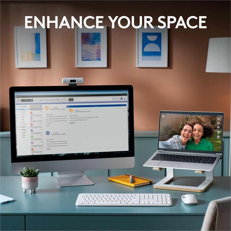 Logitech Signature Slim K950 Wireless Keyboard – Off White, Multi-Device Bluetooth Connectivity, Quiet Laptop-Style Typing