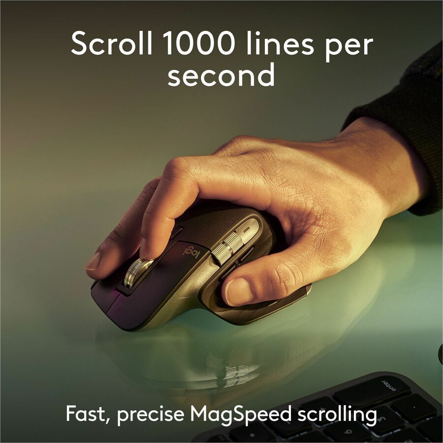 Logitech MX Keys S Combo for Mac – Wireless Keyboard and Mouse in Space Gray with Backlit Keys and Darkfield Tracking
