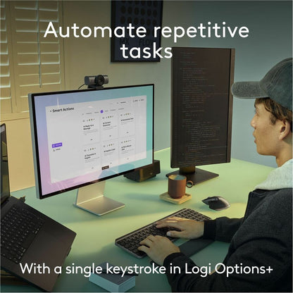 Logitech MX Keys S for Mac Wireless Keyboard - Space Gray with Backlit, Programmable Smart Actions, and Bluetooth Connectivity