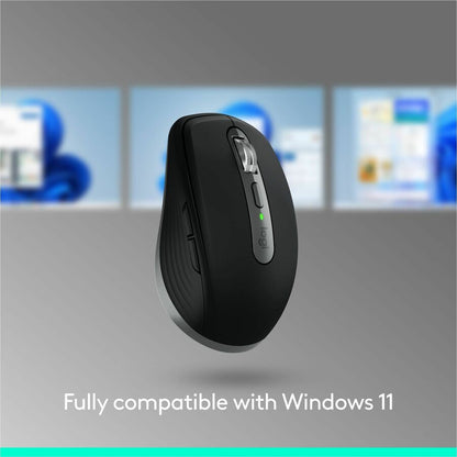 Logitech MX Anywhere 3S for Mac - Compact Wireless Bluetooth Mouse with 8K DPI and Quiet Clicks in Pale Gray